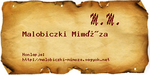 Malobiczki Mimóza névjegykártya